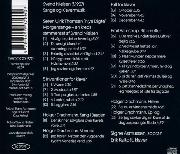 Lieder und Klaviermusik 1