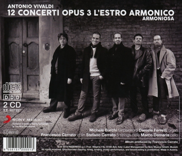 LEstro Armonico/ 12 Concerti op.3 1