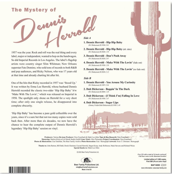 The Mystery Of Dennis Herrold (LP, 10inch & CD) 1