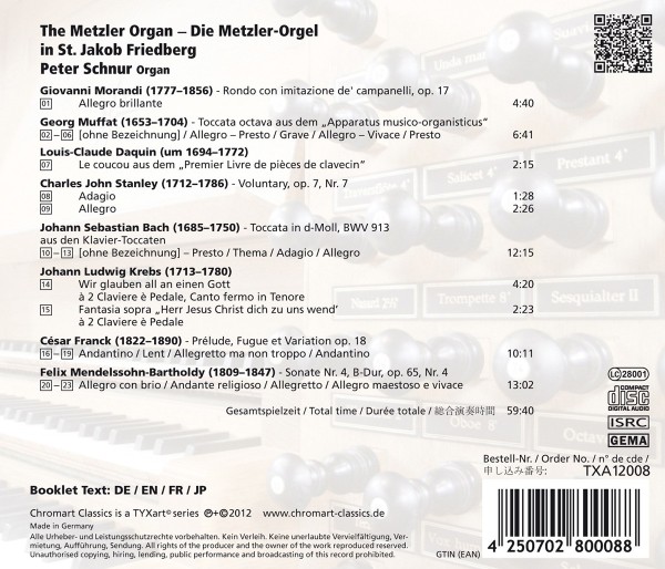 Die Metzler Orgel in St.Jakob Friedberg/ Bayern 1