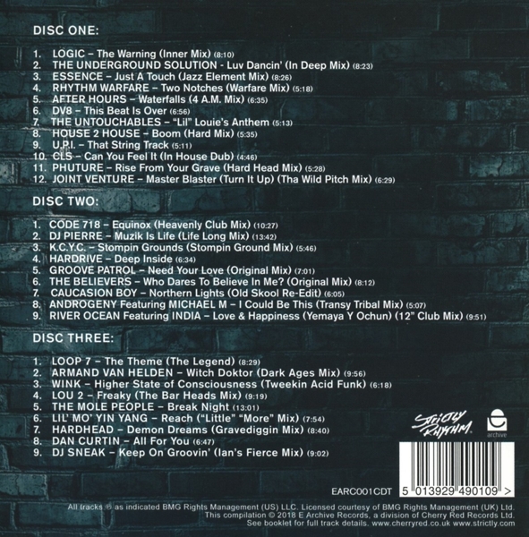 Strictly Rhythm Underground 90-97 (Remaster.3CD) 1