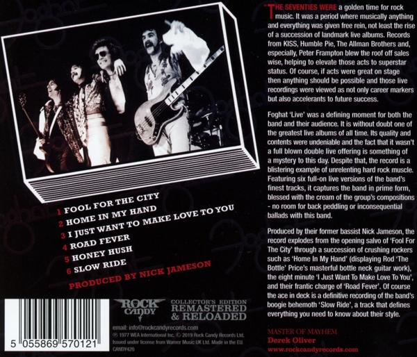 Foghat Live (Collectors Edition) 1