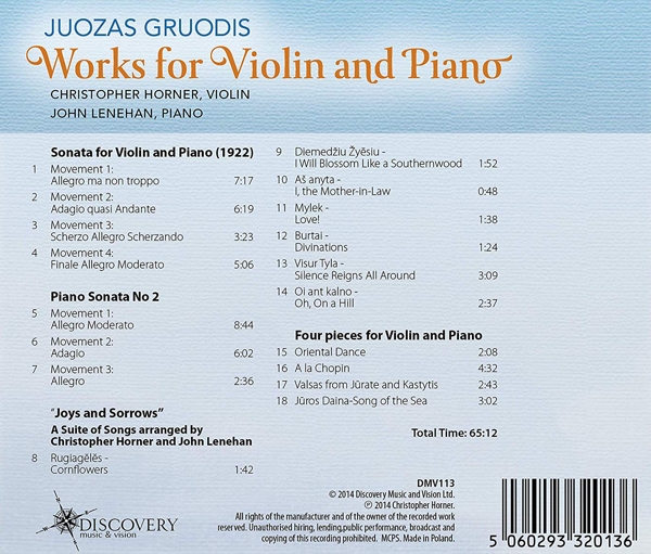 Works For Violin And Piano 1