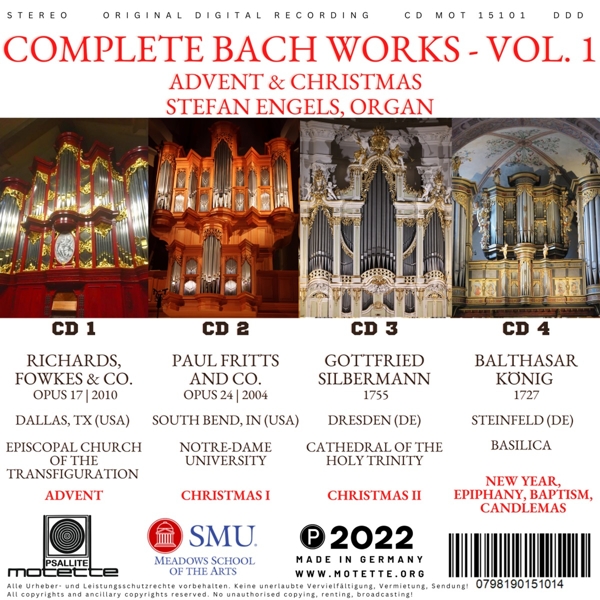 Complete Organ Works Vol.1: Advent & Christmas 1