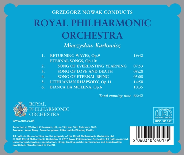 Returning Waves/ Eternal Songs/ Lithuanian Rhapsody/ 1