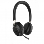 Yealink - BH76 - Headset - On-Ear - Bluetooth - kabellos - aktive Rauschunterdrckung - Adapter USB-A via Bluetooth - Schwarz - Zerti