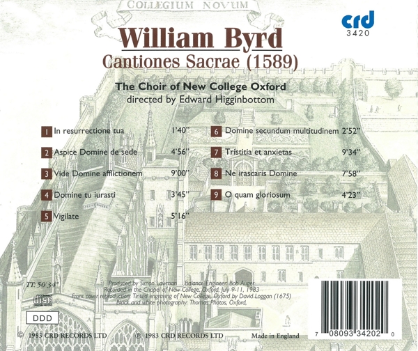 Byrd: Cantiones Sacrae (1589) 1