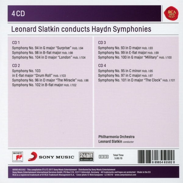 Leonard Slatkin Conducts Haydn Symphonies 1