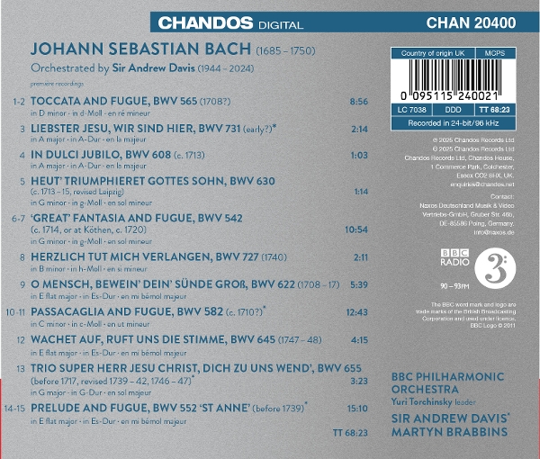 King of Kings - Bach Orchestertranskriptionen 1