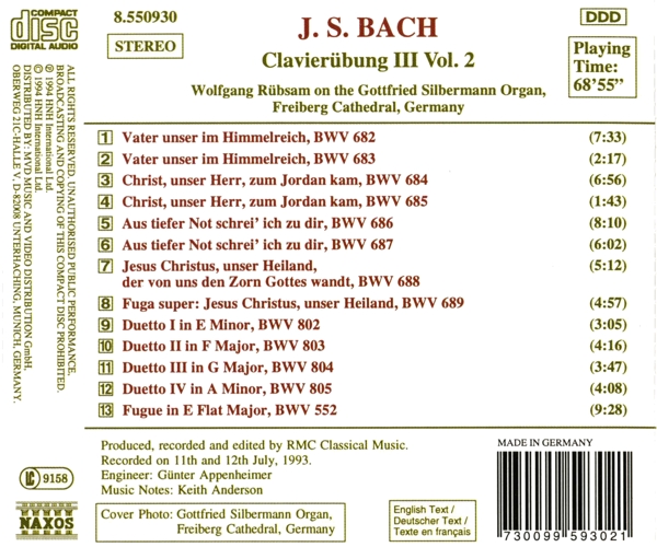 Clavierübung BWV 682-689/ + 1