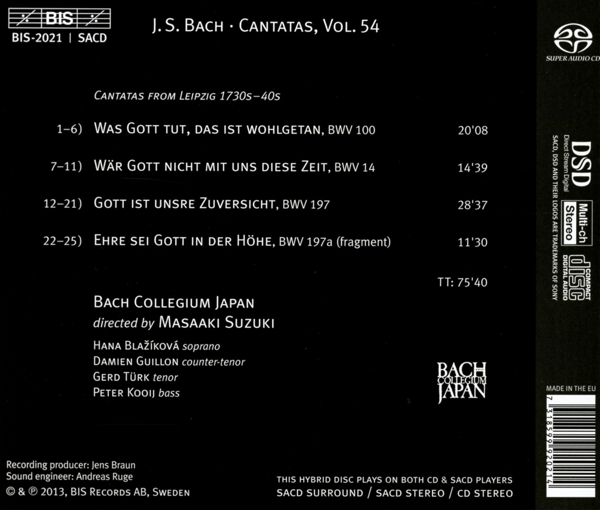 BACH JOHANN SEBASTIAN 1