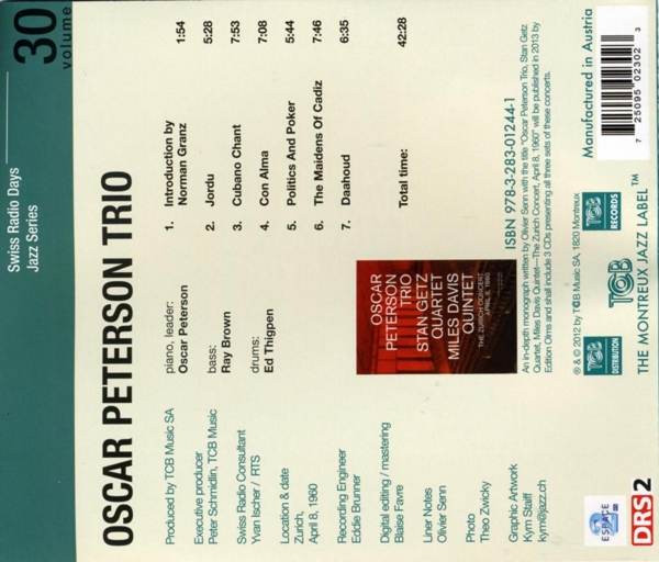 Swiss Radio Days Jazz Series V.30 1