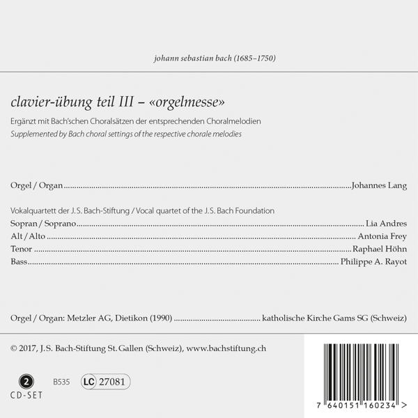 Clavierübung Teil Iii-orgelmesse 1