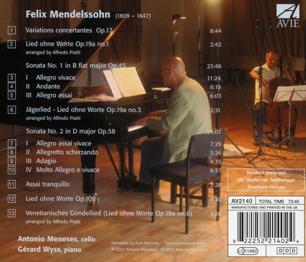 Music For Cello & Piano 1
