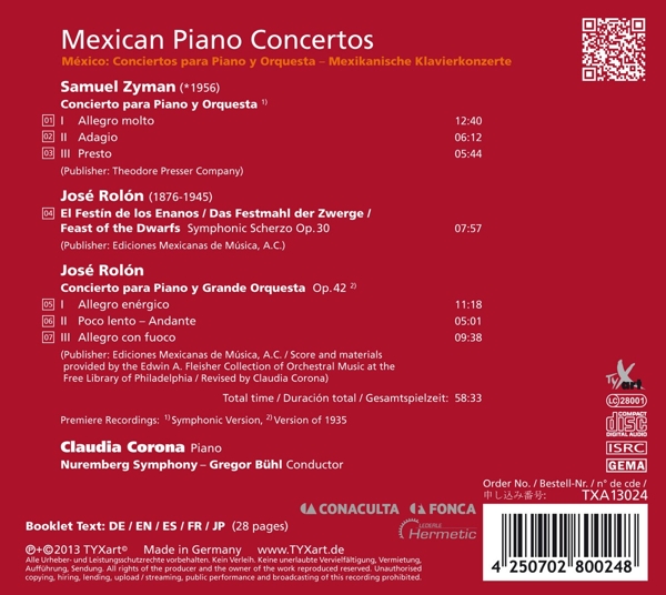 Mexican Piano Concertos 1