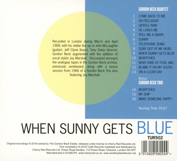 When Sunny Gets Blue (Digipack) 2
