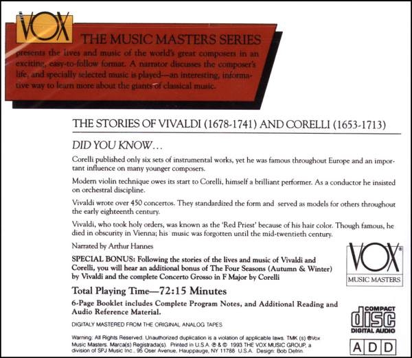 Vivaldi, Corelli: Story in Words & Music 1