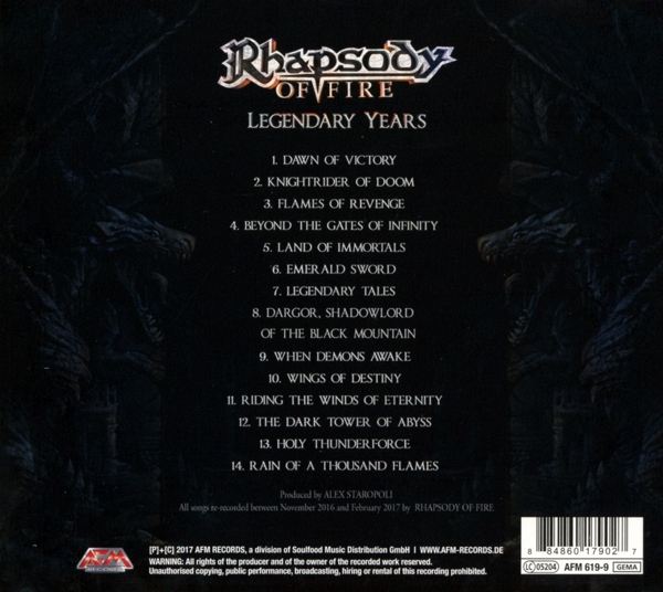 Legendary Years (Digipak) 1