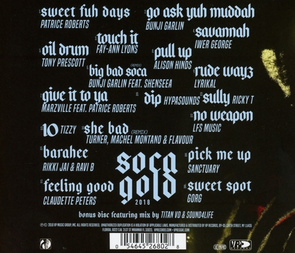Soca Gold 2018 (2CD) 1