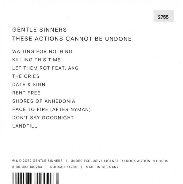 These Actions Cannot Be Undone 1