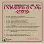 Various - Unissued 78s-Vocals & Instrumentals