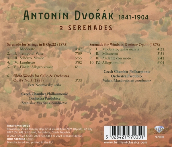 Dvorak:2 Serenades 1