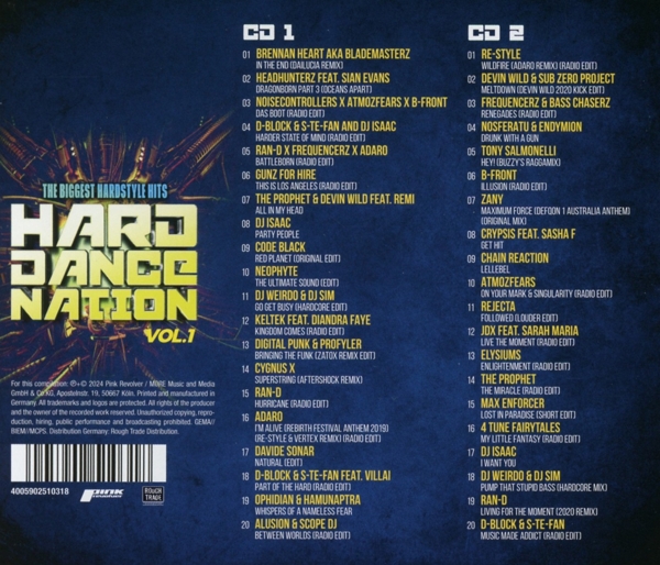 Hard Dance Nation Vol.1/ The Biggest Hardstyle Hits 1