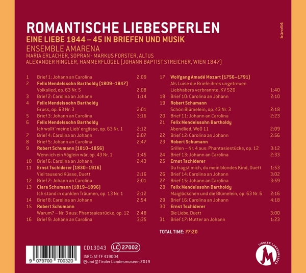 Romantische Liebesperlen-Eine Liebe 1844-45 in Bri 1