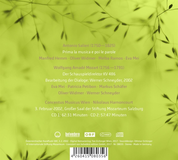 Prima La Musica.../ Schauspieldirektor 1