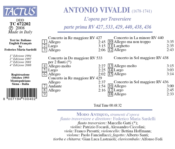 Concerti per Flauto 1