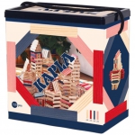 Kapla France Sarl - KAPLA 120er Box, rot, rosa, dunkelblau