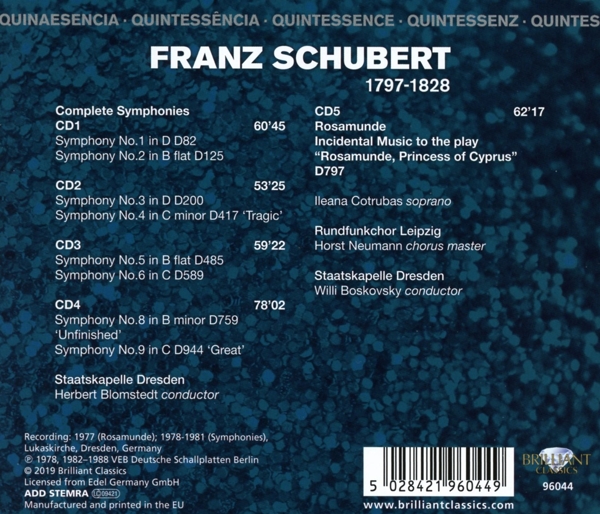 Schubert:Complete Symphonies, Rosamunde 1