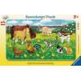 Ravensburger 06046 -Rahmenpuz Bauernhoftiere Auf Der Wiese - Ravensburger 00.006.046 15pice(s) puzzle