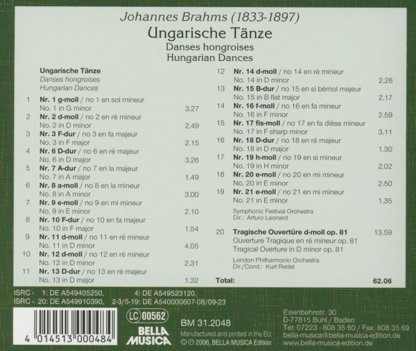 UNGARISCHE TÄNZE 1-21 1