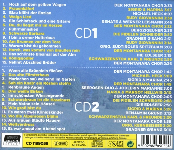 30 bekannte Volkslieder 1