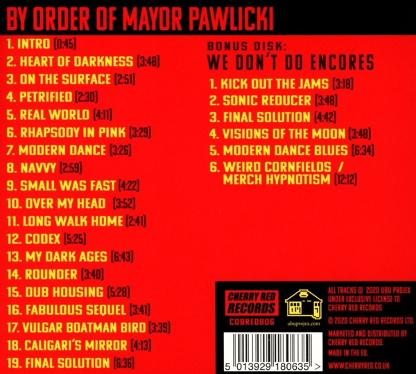 By Order Of Mayor Pawlicki-live (2cd Digipak) 1