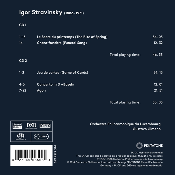 Gustavo Gimeno / Orchestre Philharmonique Du LUX 1