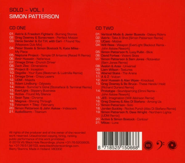 Solo Vol.1-Mixed By Simon Patterson 1