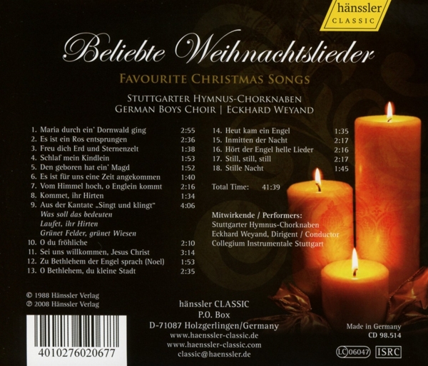 Beliebte Weihnachtslieder 1