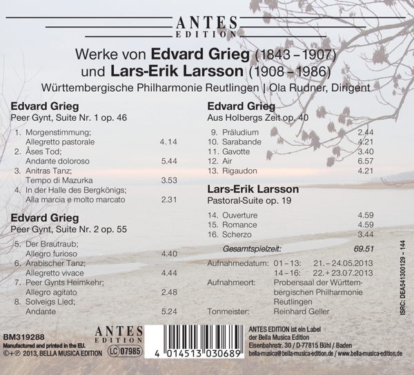 Werke Von Edvard Grieg Und Lars-Erik Lar 1
