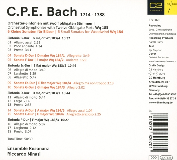 4 Sinfonien/ 6 Sonatas 1