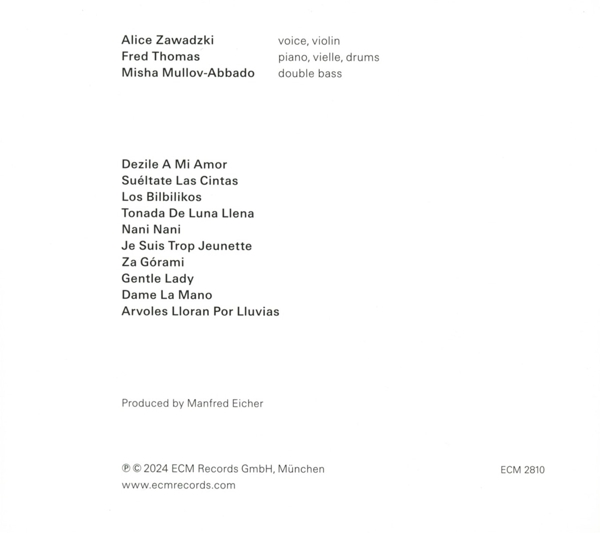 Za Górami | Alice Zawadzki, Fred Thomas, Misha Mullov-Abbado