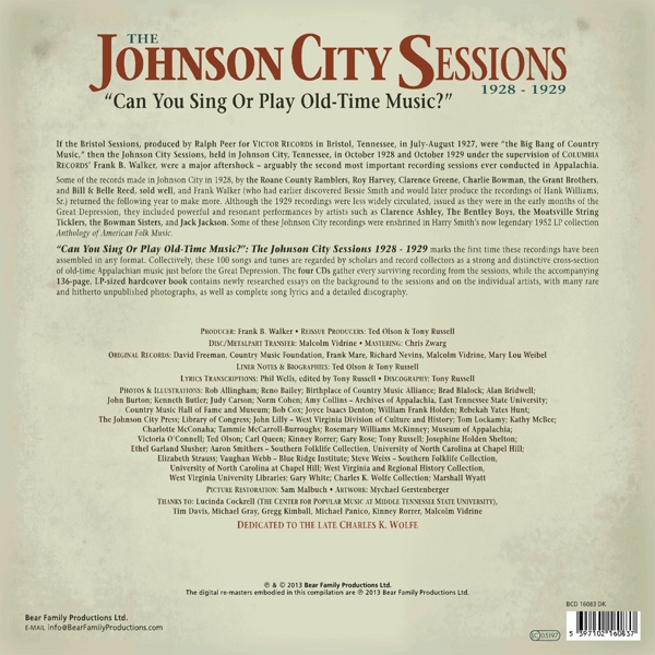 The Johnson City Sessions, 1928-1929 1