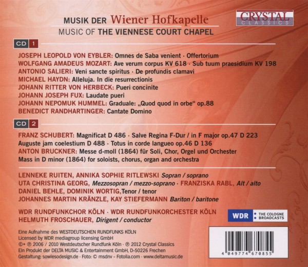 Musik Der Wiener Hofkapelle 1