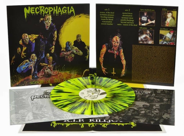 Necrophagia -Season of the Dead (Yellow / Black Splatter