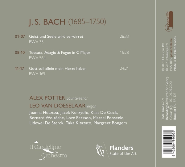 Kantaten BWV 35, 564 & 169 1