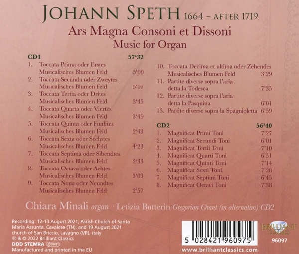 Speth:Ars Magna Consoni Et Dissoni 1