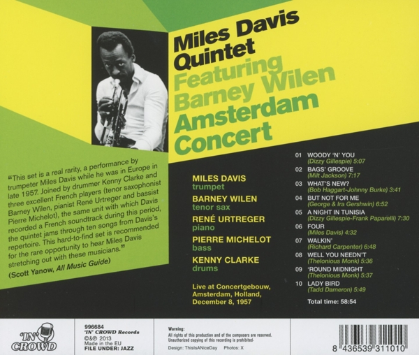 Amsterdam Concert 1957 1