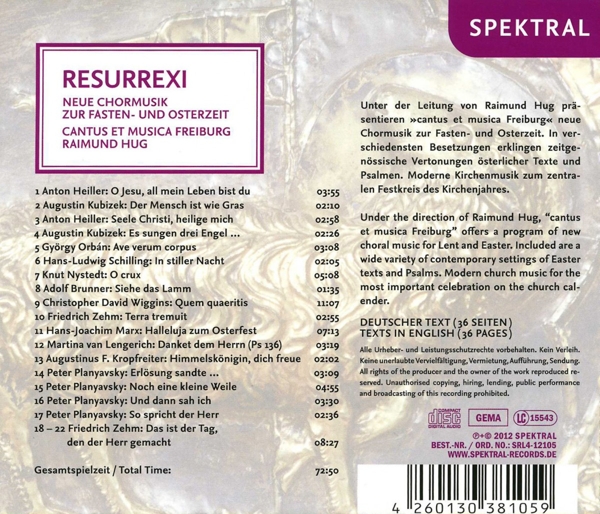 Neue Chormusik zur Fasten-und Osterzeit 1
