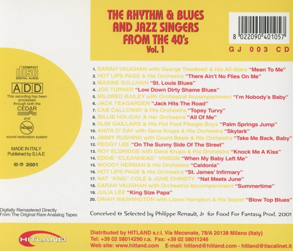 Rhythm & Blues And Jazz From The 40\'s 1 1